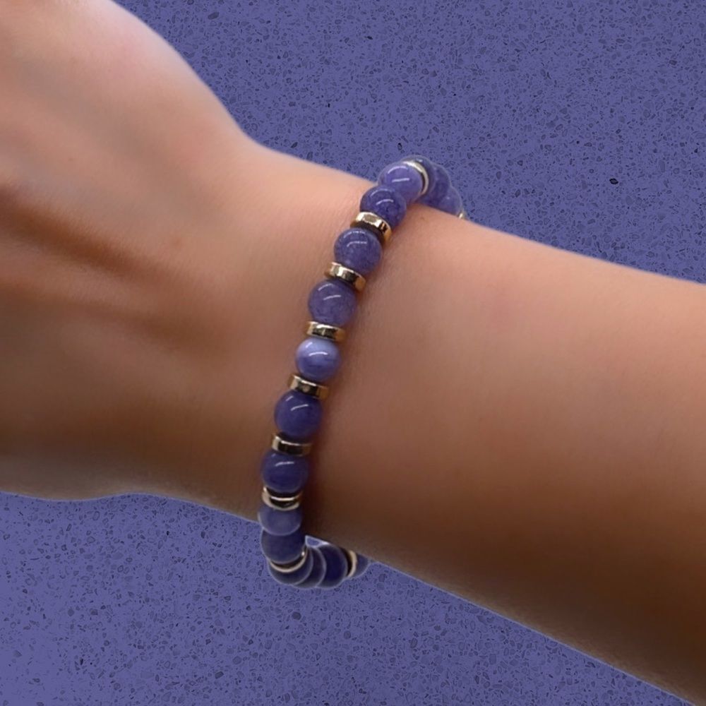 NWT Wool + Pepper Co. Sagittarius + Tanzanite Bracelet - Zodiac x Gemstone - Picture 10 of 12